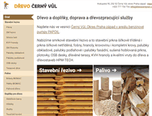 Tablet Screenshot of drevocernyvul.cz